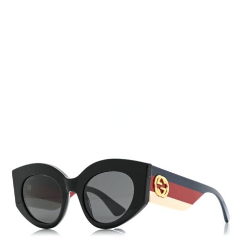 gucci 0275s|Havana light acetate sunglasses in black acetate .